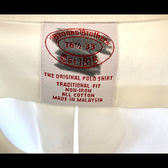 Brooks Brothers men’s dress shirt 16 1/2 - 33 - Picture 2 of 2